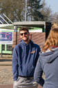 Hoodie - blauw